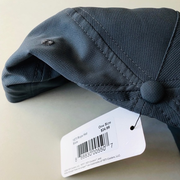 Yeti Coolers Authentic Blue Gray Logo SnapBack Hat - Picture 4 of 8